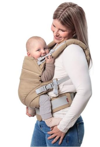 Manduca® XT biopamut csatos babahordozó-Monochrome Nougat