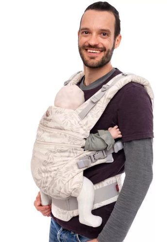 Manduca® XT biopamut csatos babahordozó-Limited Botanic Vanilia