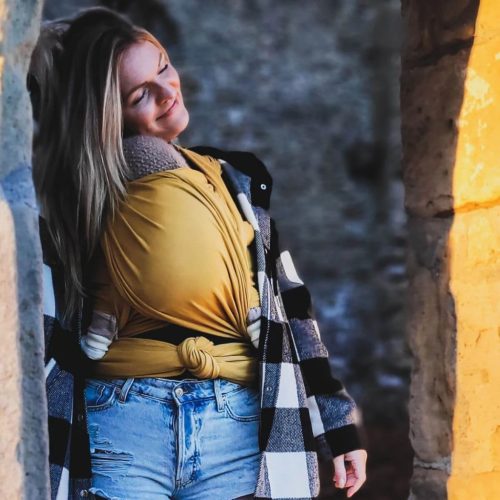 Hoppediz rugalmas kendő-Curry