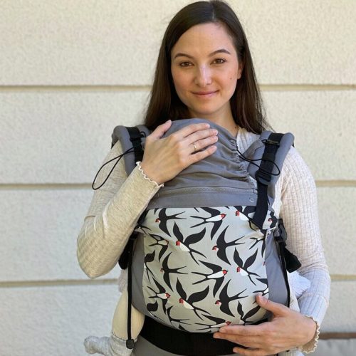 Liliputi Csatos hordozó Szürke Fecske