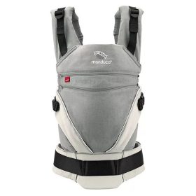 Manduca® XT biopamut csatos babahordozó-Grey-white 