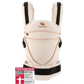   Manduca® XT biopamut csatos babahordozó - Denimpowder-toffee