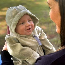 Camel biopamut overál babának hordozáshoz 