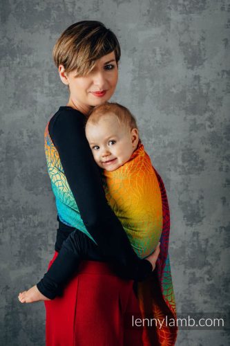 Lennylamb karikás kendő RAINBOW LOTUS standard-1.8m