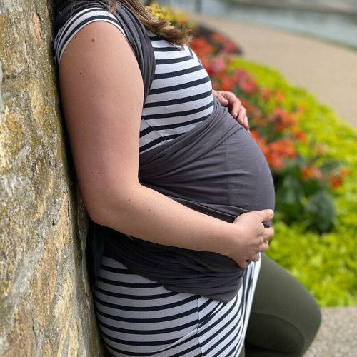 Liliputi rugalmas kendő  classic line - Graphit