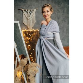   Lennylamb LITTLE HERRINGBONE GREY szövött kendő koraszülött babáknak 460 cm