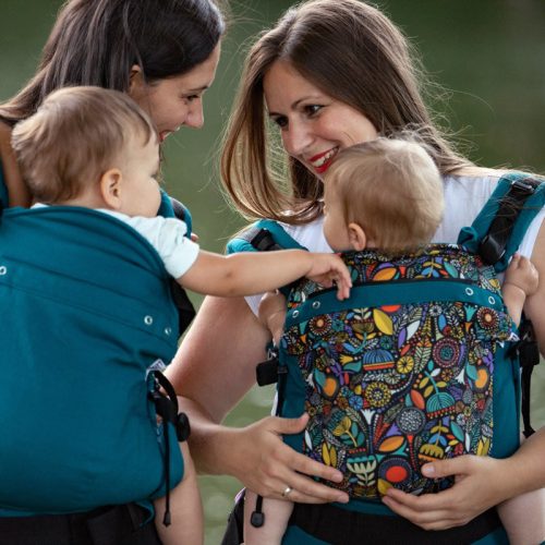 Liliputi Csatos Hordozó Rainbow Line - Folk Flower