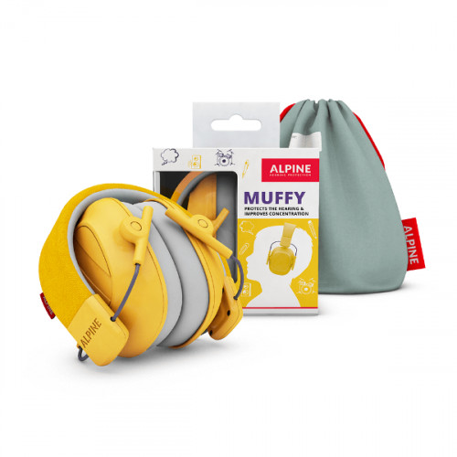 Alpine Muffy Sárga-Gyermek hallásvédő fültok