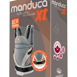 Manduca® XT biopamut csatos babahordozó - grey-orange